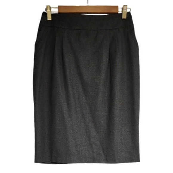 Bamford England Dresses & Skirts - Bamford England Womens Straight Skirt Size 6/8 Grey Lined Front Pockets Italy
